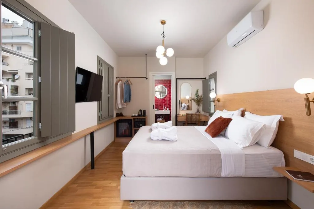 Premium Rooftop Room with Terrace — Living Yard Acropolis